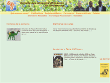 Tablet Screenshot of missionsafricaines.org